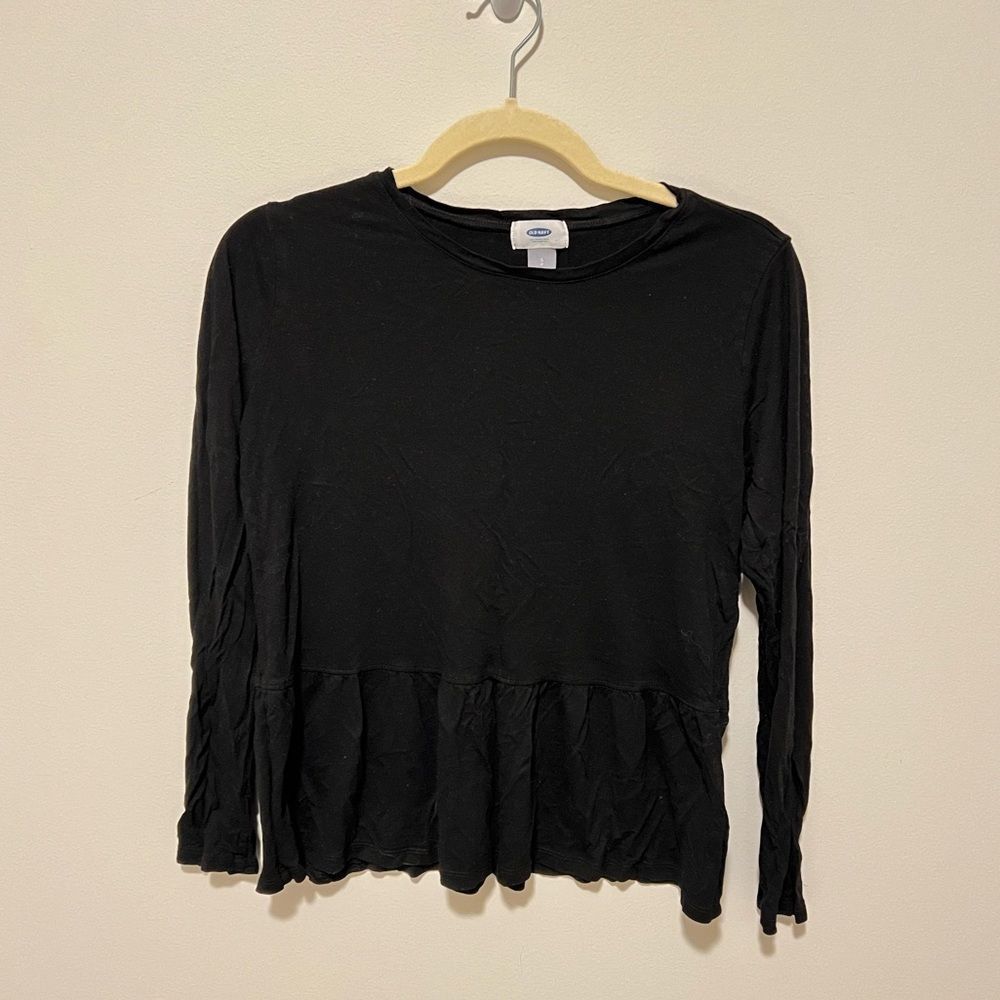 GAP Long Sleeve Peplum T shirt